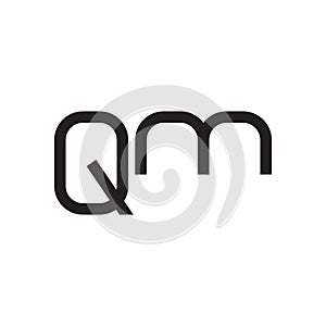 qm initial letter vector logo icon