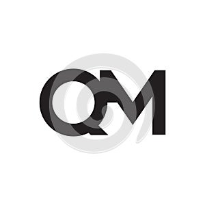 qm initial letter vector logo icon