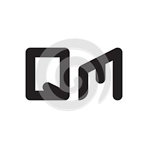 Qm initial letter vector logo icon