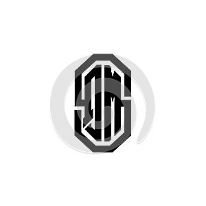 QM Logo Modern Vintage Monogram Style photo