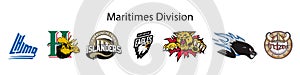QMJHL season 2022-2023. Maritimes Division, Eastern Conference, Canada, Charlottetown Islanders, Saint John Sea Dogs, Acadie photo