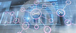 QMS quality management system business and industrial technology concept