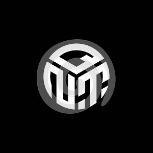 QNT letter logo design on black background. QNT creative initials letter logo concept. QNT letter design