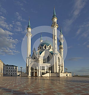 Qolsharif mosque minaret in Kazan. Russia.