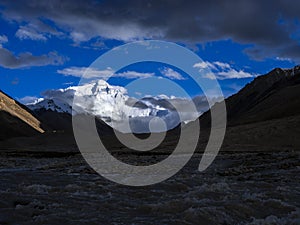 Qomolangma.Everest Landscape Landscape spring panorama at panorama