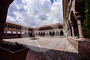 Qorikancha- The Inca temple of the sun -view from the outside - Cusco -Peru 140