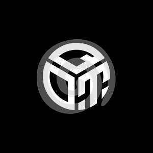 QOT letter logo design on black background. QOT creative initials letter logo concept. QOT letter design