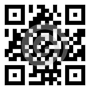 Qr code in abstract style. Smartphone scan. Qr code scan icon. Vector illustration. stock image.