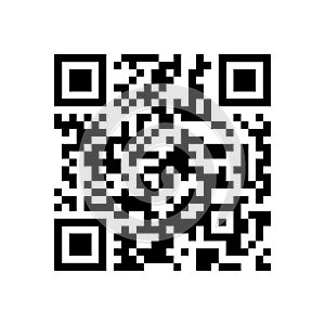 QR code. Abstract template.