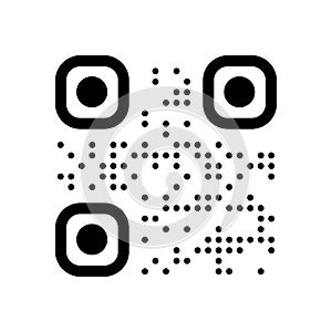 QR code. Abstract template.