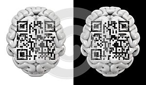 QR code brain