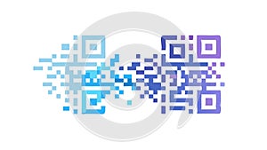 QR Code Digital Art: Modern Scannable Information Design, vector design Generative AI