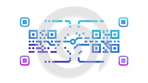 QR Code Digital Scanning Technology Vector, vector design Generative AI