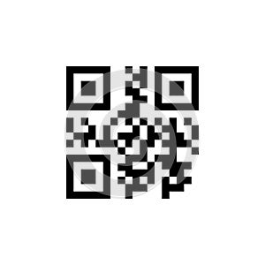 QR Code Flat Vector Icon