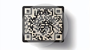 QR Code with 'I AM THE BEST' Text Vector Illustration