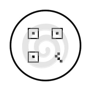 QR Code Icon - Identification Elements Illustrations, Vector Sign & Trendy Symbol