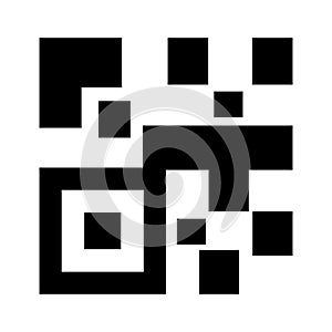 Qr code  icon or logo isolated sign symbol vector illustration
