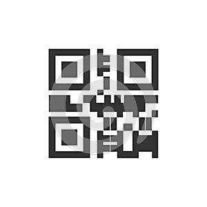 Qr code icon vector design symbol