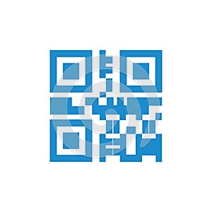 Qr code icon vector design symbol