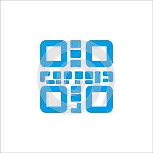 QR code icon, vector, illustration, symbol