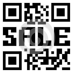 QR code for item in sale. EPS 8