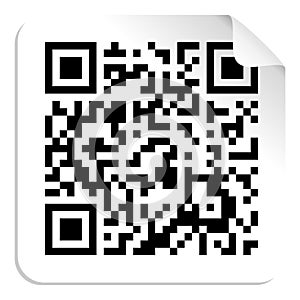 QR code label concept