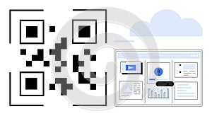 QR Code with Digital Interface and Cloud Connection for Secure Data Access