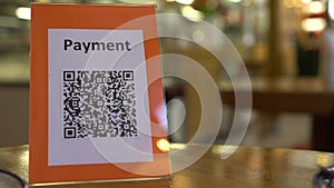 QR code pay. To use a QR code payment