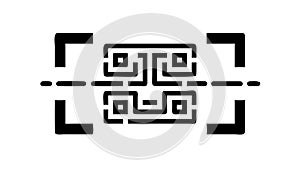QR Code Scan Frame UI Element, vector design Generative AI