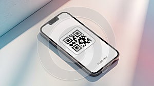 QR code scan me on the phone screen