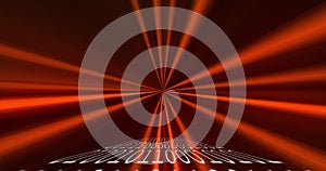 QR code scanner over binary coding against light trails