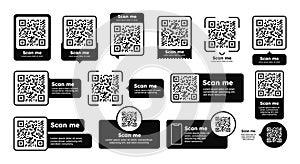 QR code set