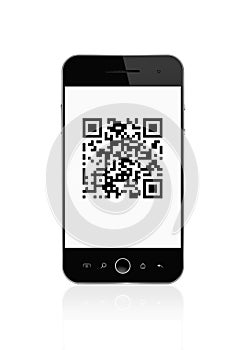 Qr code on smart phone