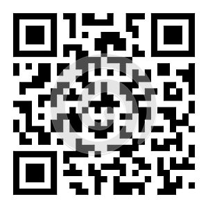 Qr code. Square icon. Black qr code isolated on white background. Qrcode for scan product, app mobile phones or computers. Scanner