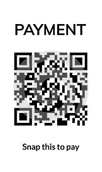 QR code transaction mobile receipt icon. Vector scan payment smartphone code