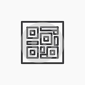 QR code vecor icon set