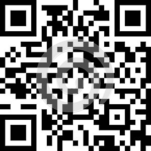 Qr code vector icon. Phone Qrcode