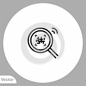 Qr code vector icon sign symbol