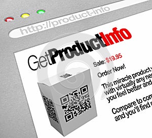 QR Code - Web Screen Website of Product Information