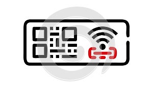 QR Code WiFi Connection, Instant Network Access, vector design Generative AI