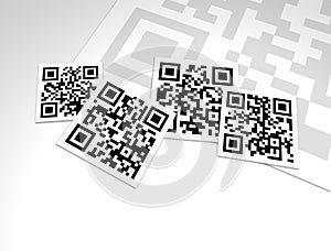 QR Codes Collage Design Close-Up