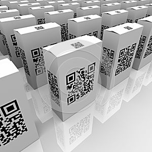 QR Codes on Product Boxes for Scanning Information