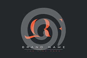 QRF abstract letter logo design