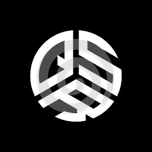 QSR letter logo design on black background. QSR creative initials letter logo concept. QSR letter design
