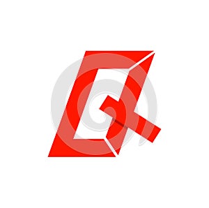 QT Typography monogram. QT company name initial letters icon