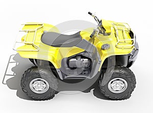 Quad All Terrain Vehicle isolated