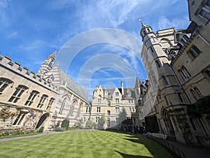 The quad at Balliol College in Oxford, England