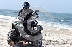 Quad on a beach (ATV)