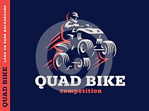 Quad bike competition. Logo design