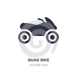 quad bike icon on white background. Simple element illustration from Transport concept